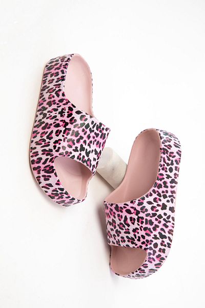 SOHO Rosa Leopard Damen Hausschuhe 20743