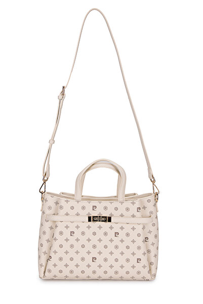 Pierre Cardin Beige Monogram Women's Shoulder Bag 05Po25Y10332