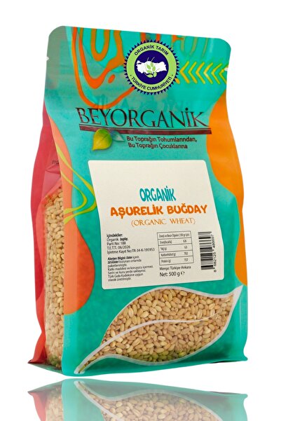 BEYORGANİK Organik Aşurelik Buğday 500gr (PESTİSİT VE AFLATOKSİN ANALİZLİ)