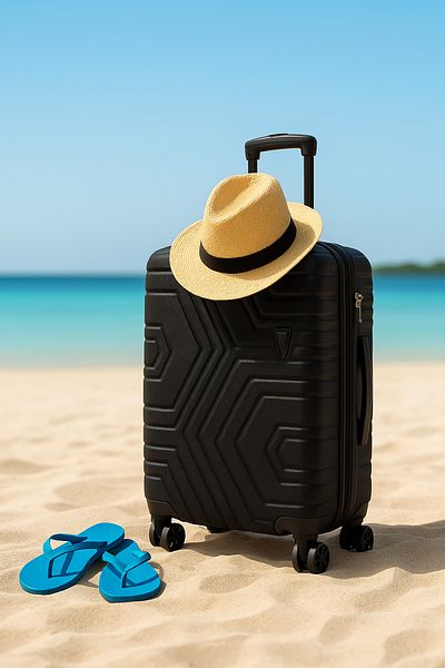 TRENDYOL SHOES Black Cabin Size Wheeled Travel Bag & Suitcase Takss25Vb00000