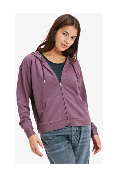 Roxy Dámská mikina s kapucí na zip Surfing By Daylight – směs modalu