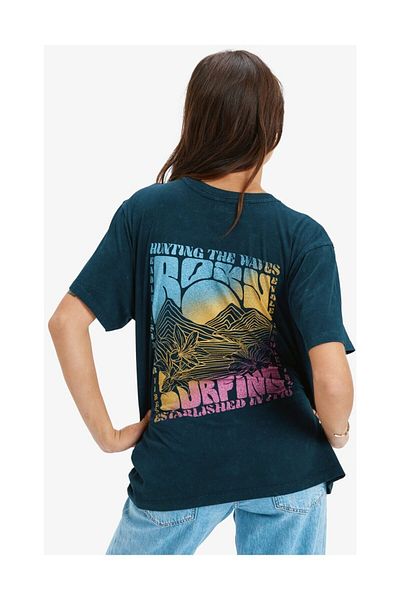 Roxy Sunnyoversize Optic Wash - Oversized T-Shirt for Women