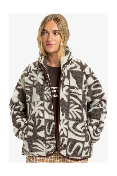 Quiksilver Chalok Sherpa - Поларно яке с копчета за жени