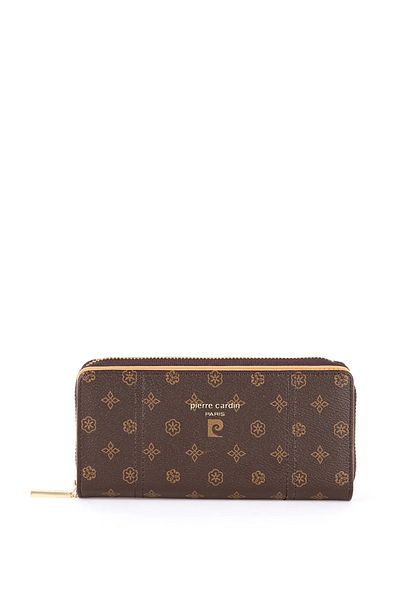 Pierre Cardin Coffee Monogram Women's Wallet 06Pc24K2707