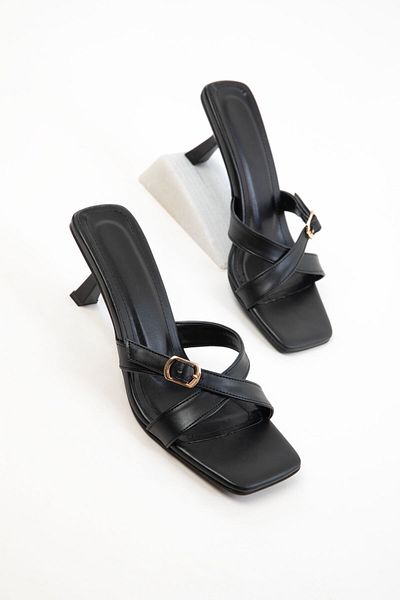 SOHO Black Women's Classic Heeled Shoes 20744
