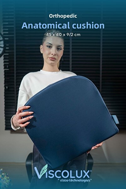 Viscolux وسادة تشريحية فيسكو لتقويم العظام - وسادة كرسي السيارة المكتبية بالل...