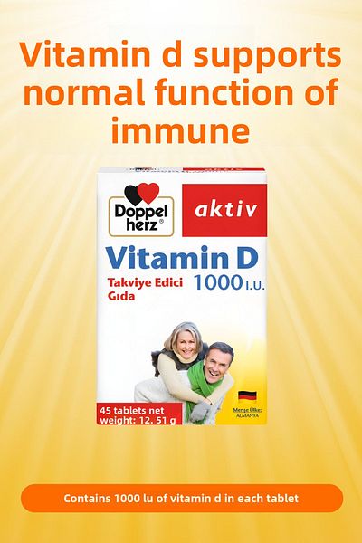 Doppelherz Vitamin D 1000 Iu 45 Tablets