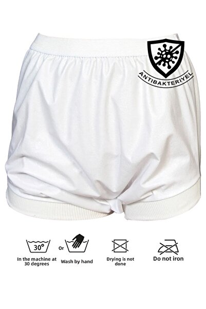 colmed 4xl - 100% Cotton New Generation Slip Washable Liquid Proof Ribbed Short Patient Absorbent Bladder Panties