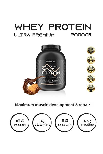 Nutriking Powder ™   2000 Gr Whey Protein Biscuits - Flavored, 80 Servings
