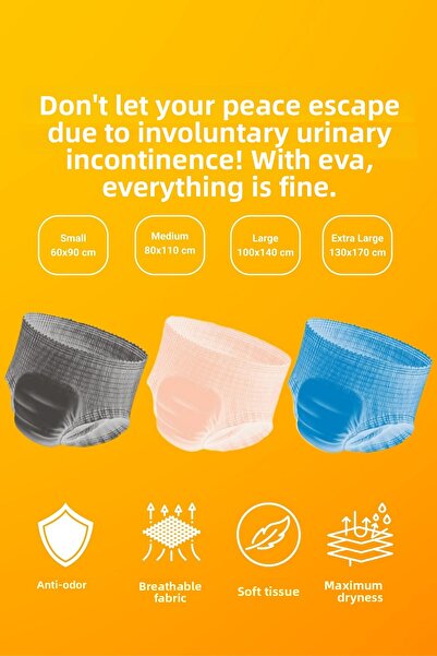 EVA Pink Medium 1000ml Absorbent Panties - Pack of 10