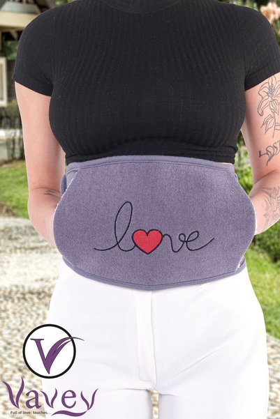 VAVEY Thermogel Menstrual Pain Relief Abdominal Belt - Hot and Cold Therapy Special Day Corset Love Purple