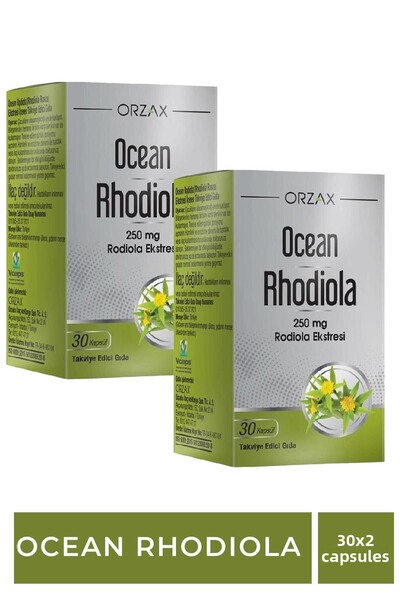 Orzax 60 كبسولة من الروديولا - 2 قطعة