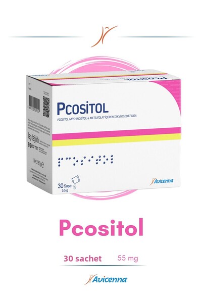 Avicenna Supplement Food Containing Pcositol B6 B12 and Folic Acid 30 Sachets - 55Mg