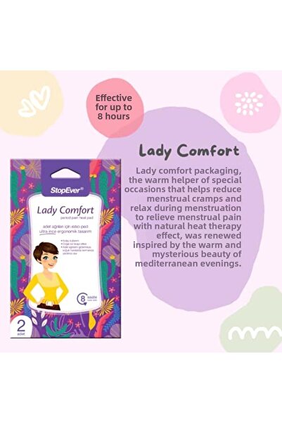 StopEver Lady Comfort - piece Heating Pad for Pains, 2 Pack