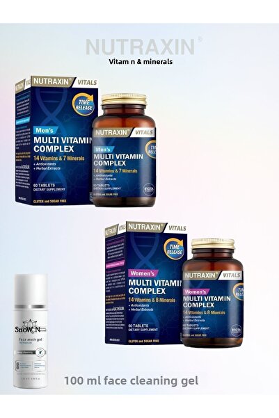 Nutraxin 60 قرصًا مركبًا متعدد الفيتامينات والمعادن للرجال والنساء