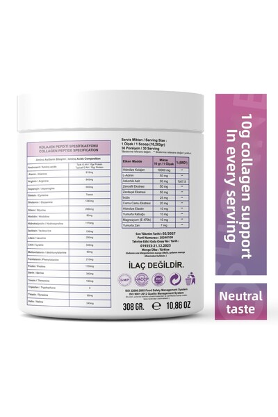 Shorne Multivitamin Food Supplement Containing Collagen Peptides (1 Scale = 10g Collagen)