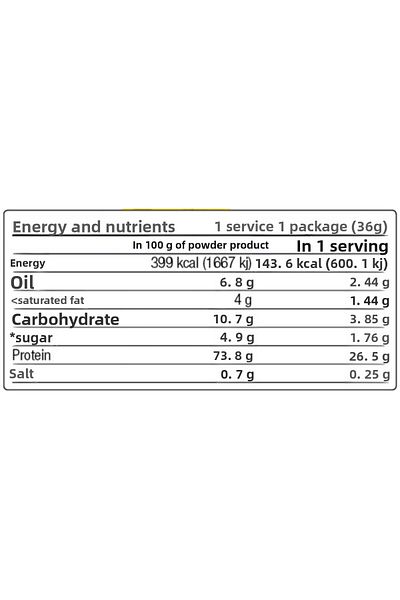 West Nutrition 36 Gram Single Sachet Banana Flavored Protein Powder