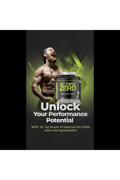 Laperva Iso Triple Zero Next Generation, Belgian Strawberry, Isolated Whey Protein - 5 Lb