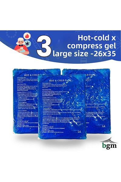 bgm 3 Pack Hot Cold Compress Thermo Gel Large Size 26X35 Cold Pack Compress Ice Gel