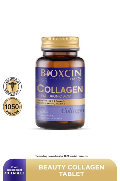 Bioxcin Beauty Collagen 30 Tablets Type1 Type 3 Hydrolyzed Collagen