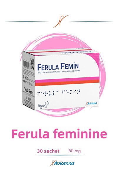Avicenna Ferula Femin - Folic Acid and Chakkara Extract, 30 Sachets8690097125957