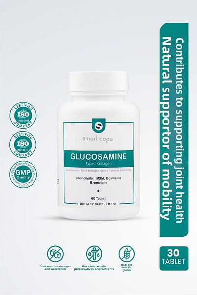 Smartcaps Glucosamine Type Ii Collagen 60 Tablets