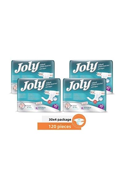 Joly Patient Diapers with Waist Band XL 30 Pack - 4 Pack