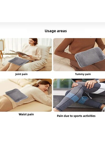 MİMOZA PARK Electric Hot Water Bag Plush Pouch Water Bag