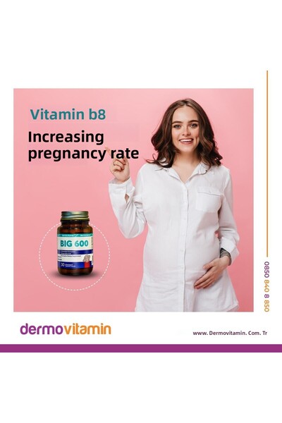 Dermovitamin كبير 600 30 كبسولة فيتامين ب مركب
