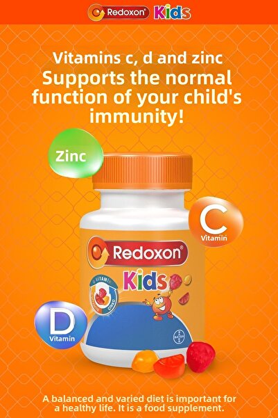 Redoxon Kids+ Redoxon Triple Effect 30 Effervescent Tablets (Family Pack) I Vitamin C, Vitamin D and Zinc