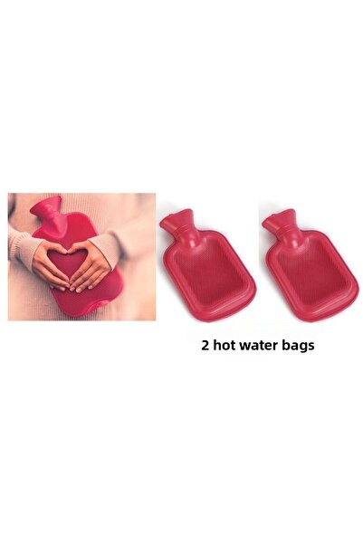 Sia Water Bag Hot 2 Pcs, Pink Rubber Thermofor 21X15X1,8Cm 250 ml