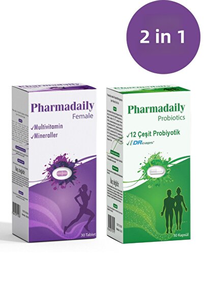 Pharmadaily فارماديلي أنثى وبروبيوتيك - 2 عبوة من 1