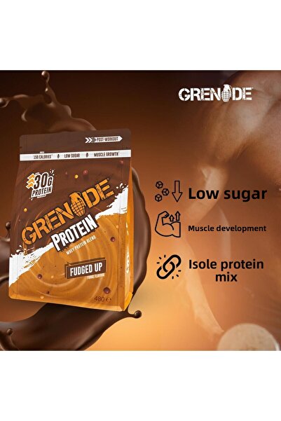 Grenade مسحوق بروتين مصل اللبن 480 جرام بنكهة الشوكولاتة |   12 خدمة |   محتوى عالي من البروتين