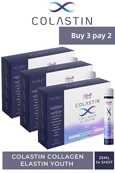 Colastin 25 ml Collagen Elastin Youth - 14 Shot 3 Pieces
