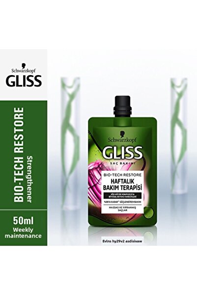 Gliss Brand: Schwarzkopf Bio-tech Weekly Care Therapy 50 Ml Category: Hair Vi...