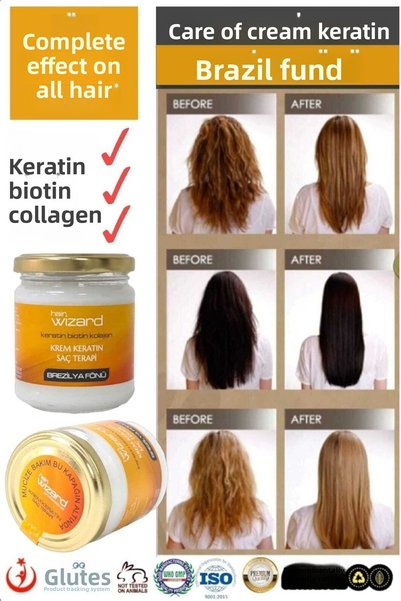 HAIR WIZARD Brazilian Blowout, Botox Treatment, Easy Use, Maximum Durability, and Perfectly Groomed Hair