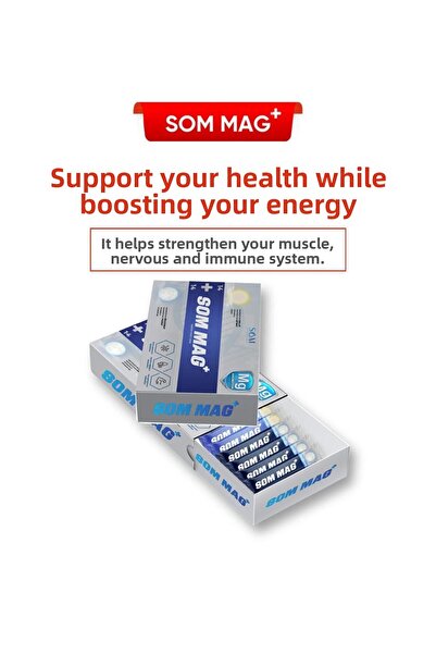 som ınternatıonal مغنيسيوم بلس سائل على شكل 4 مغنيسيوم (مالات، سيترات، تورات،...