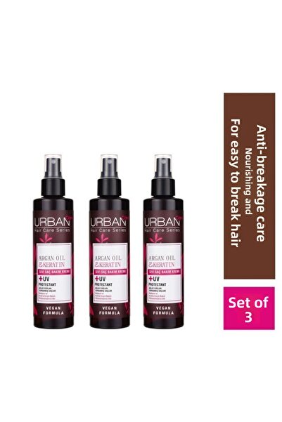 Urban Care كريم سائل بزيت الأرغان والكيراتين خاص للشعر الضعيف X3 قطعة -نباتي-...