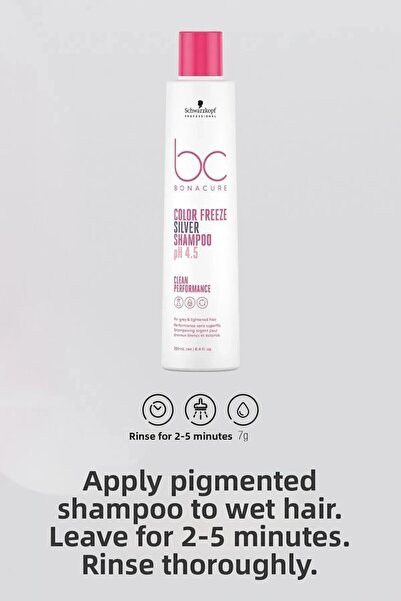 Bonacure Bc Bonacure Color Freeze Reducing Unwanted Warm Shades Purple Shampoo 250ml