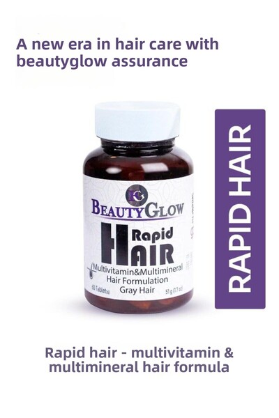 BEAUTYGLOW Rapid Hair – تركيبة الشعر تحتوي على الفيتامينات المتعددة والمعادن ...