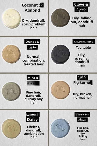 Nimba Home Clove & Calendula Solid Shampoo 120 Gr, Solid Shampoo, Herbal, 100% Natural Handmade