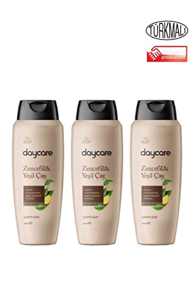 Daycare Green Tea and Ginger Shampoo - 600 ml, X 3 Pieces