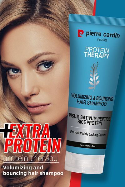 Pierre Cardin Protein Therapy Volume and Plump Shampoo - 250 ml