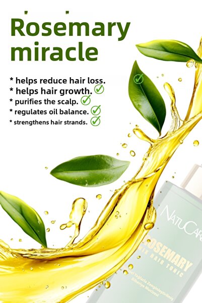 NatuCare Rosemary Oil Effective Against Hair Loss and Fast Growth 100ml