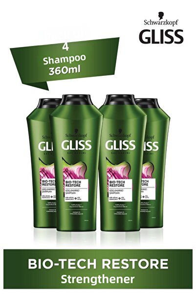 Gliss Schwarzkopf Bio-Tech Strengthening Shampoo 360 ml