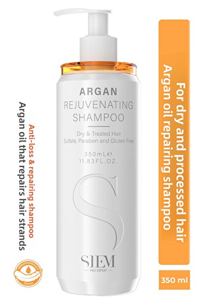 SİEM شامبو الأرغان المجدد - خالي من الكبريتات، مرمم، علاج للشعر الجاف والمعال...