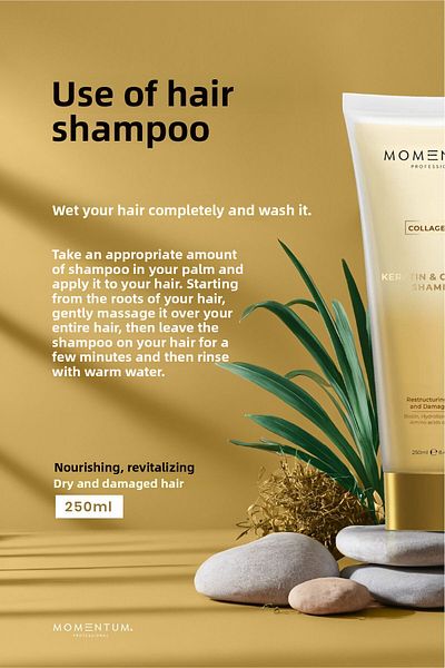 Momentum Keratin and Collagen Shampoo - 250 ml