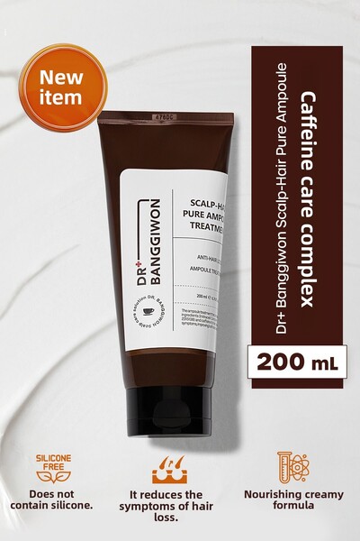 DR BANGGIWON Caffeine Ampoule Hair Care Series, Shampoo, Treatment Cream, Hair Serum, Complete Care Set