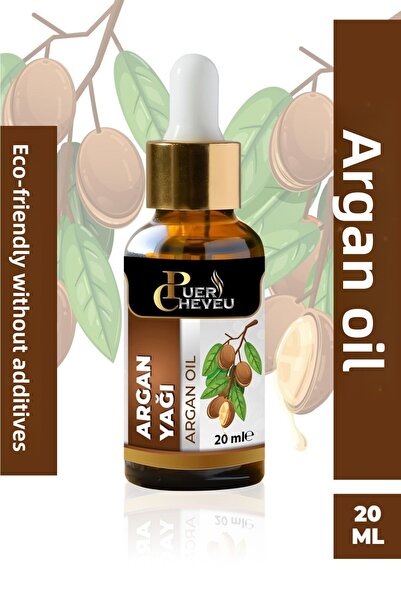 puer cheveu 20 مل زيت أرغان نقي بدون إضافات
