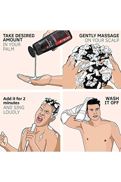 Ustra Charcoal & Clay Shampoo 250 ml